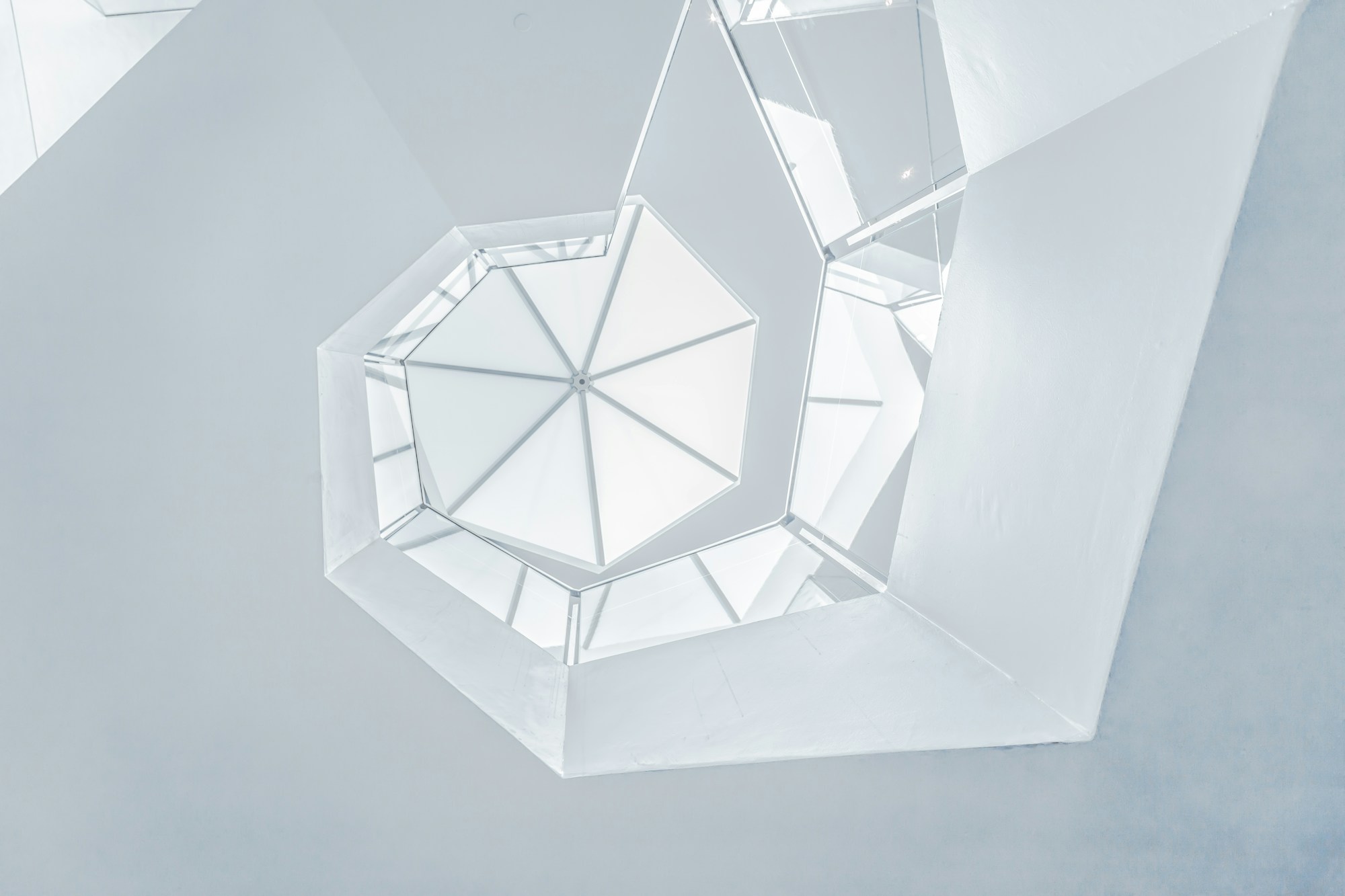 White architecture in sunlight