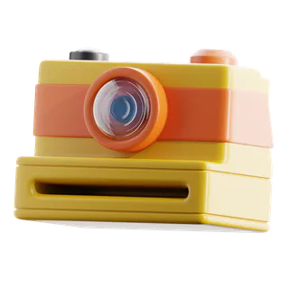 Free 3D polaroid camera icon
