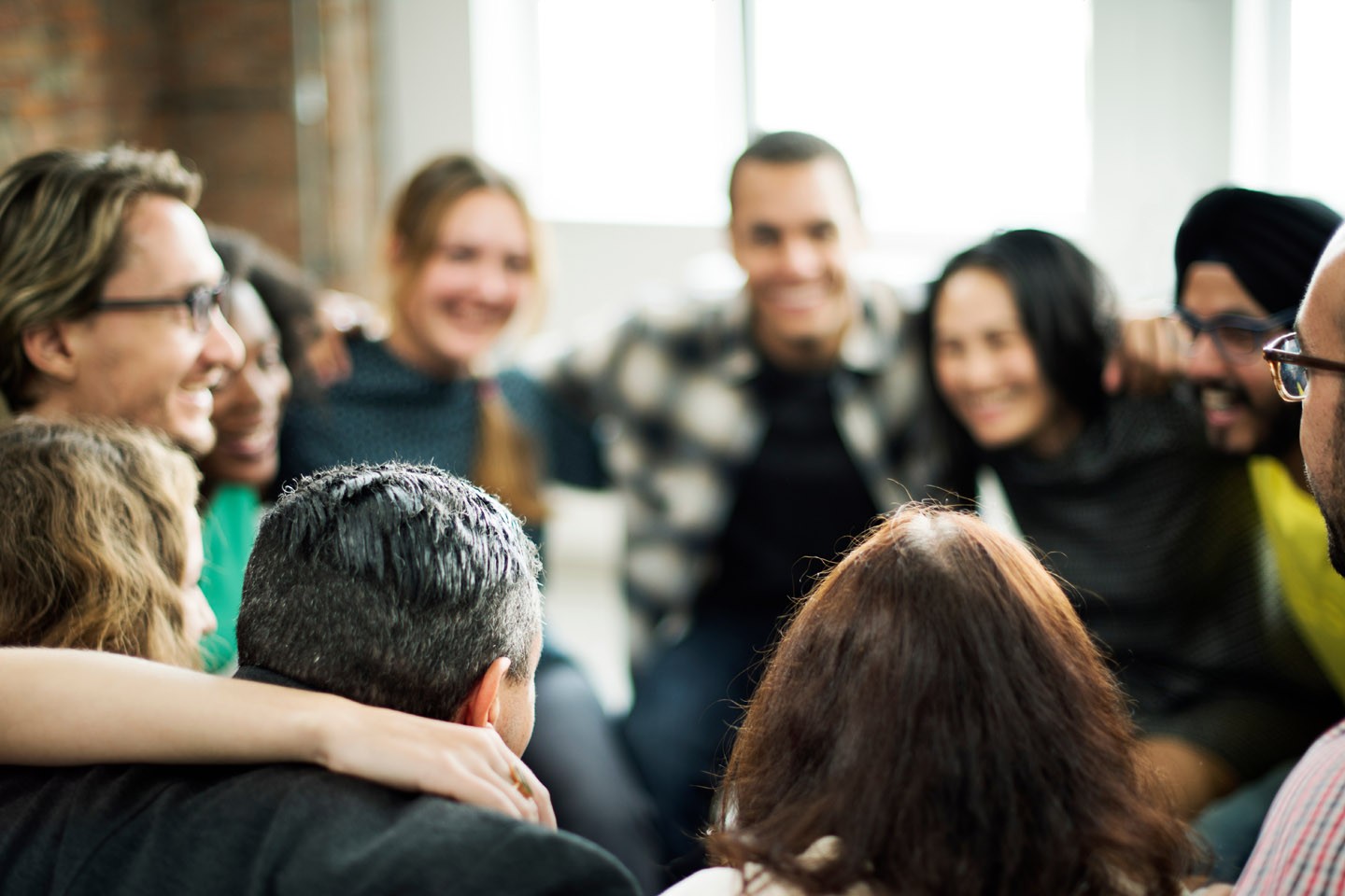 Organised team working together