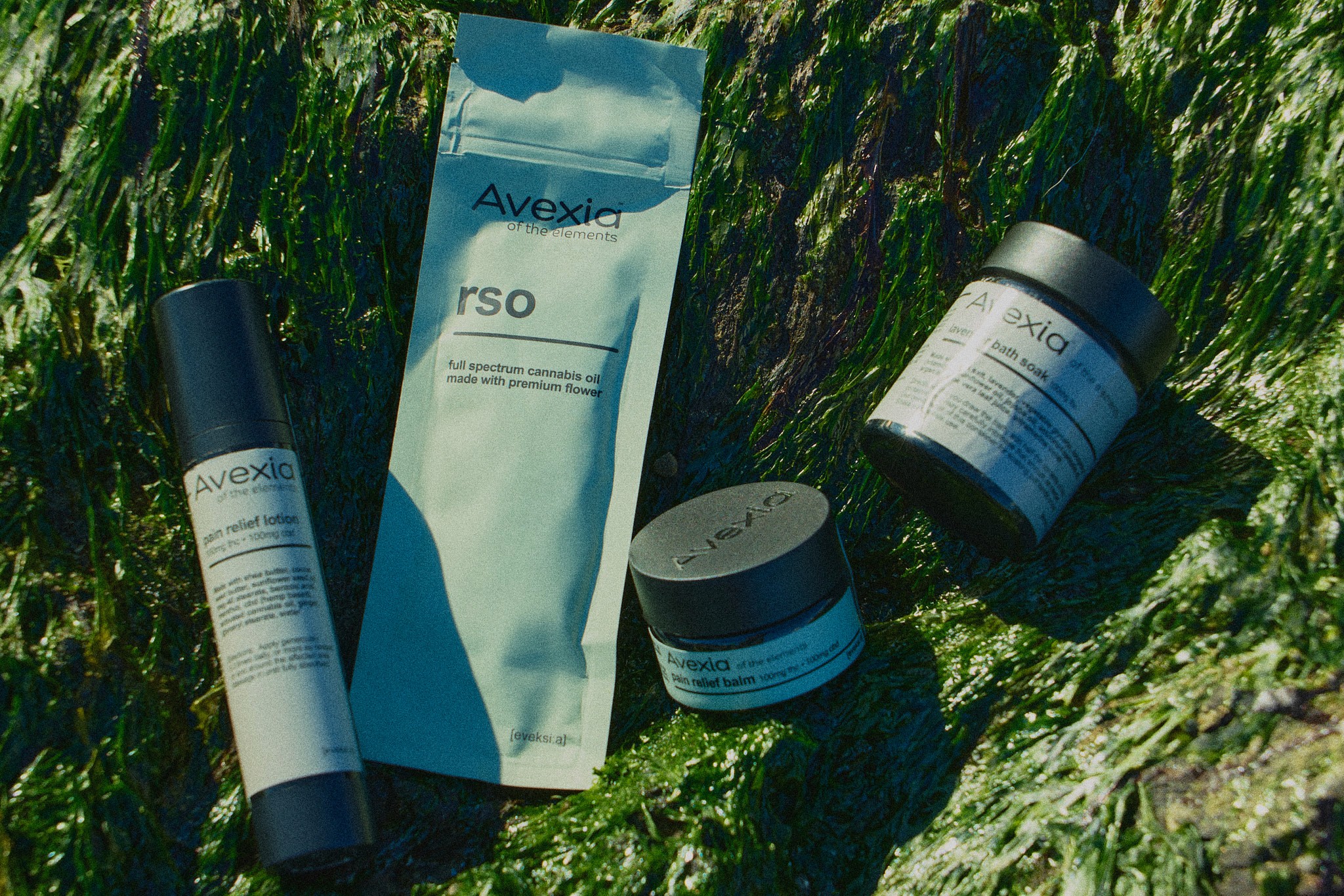 Woman with fur stole and jeans from above