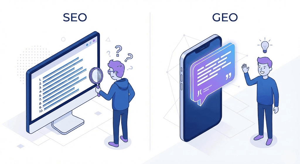 GEO vs SEO: What’s the Difference for AI Search Optimization?