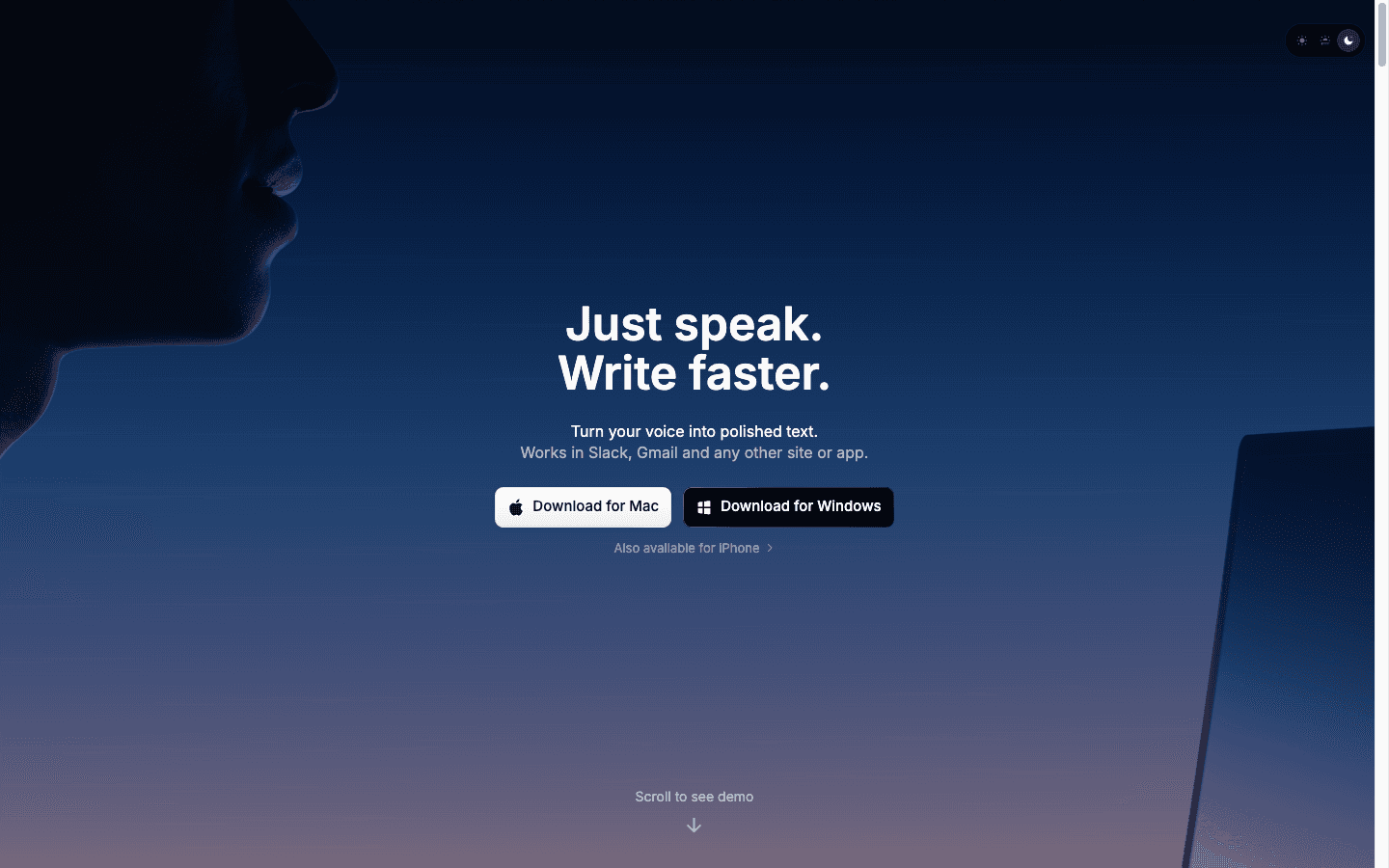 Superwhisper iPhone AI dictation app