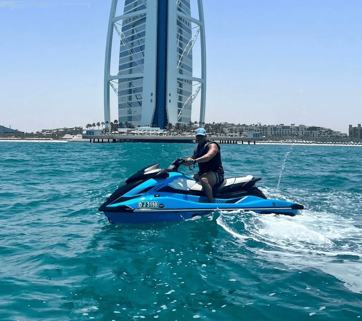 jet ski in burj al arab