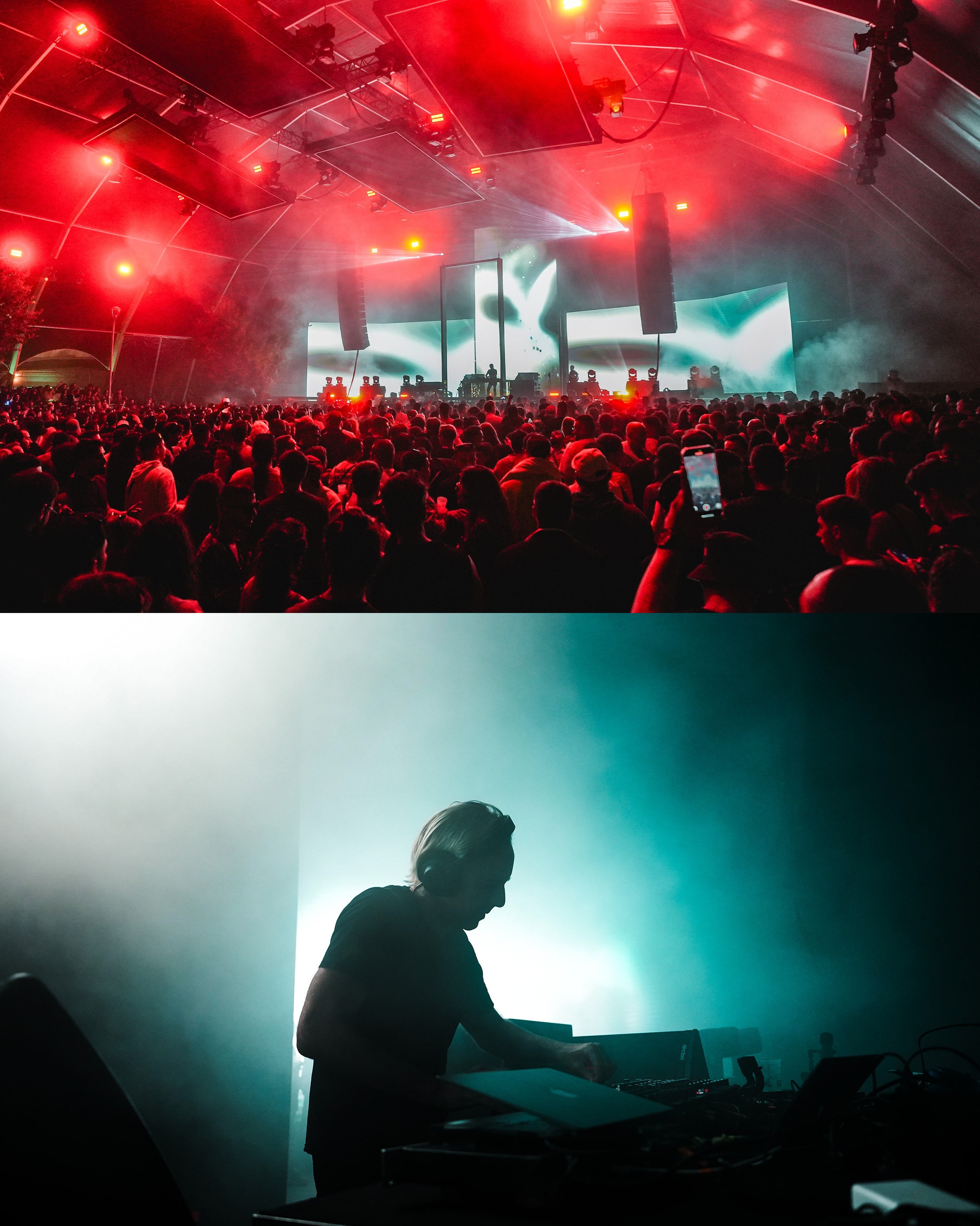 Richie Hawtin performing at Neopop Festival, Viana do Castelo, 2025. Photo by Matias Garcia