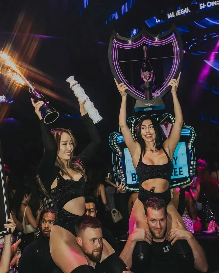 Dancing in club