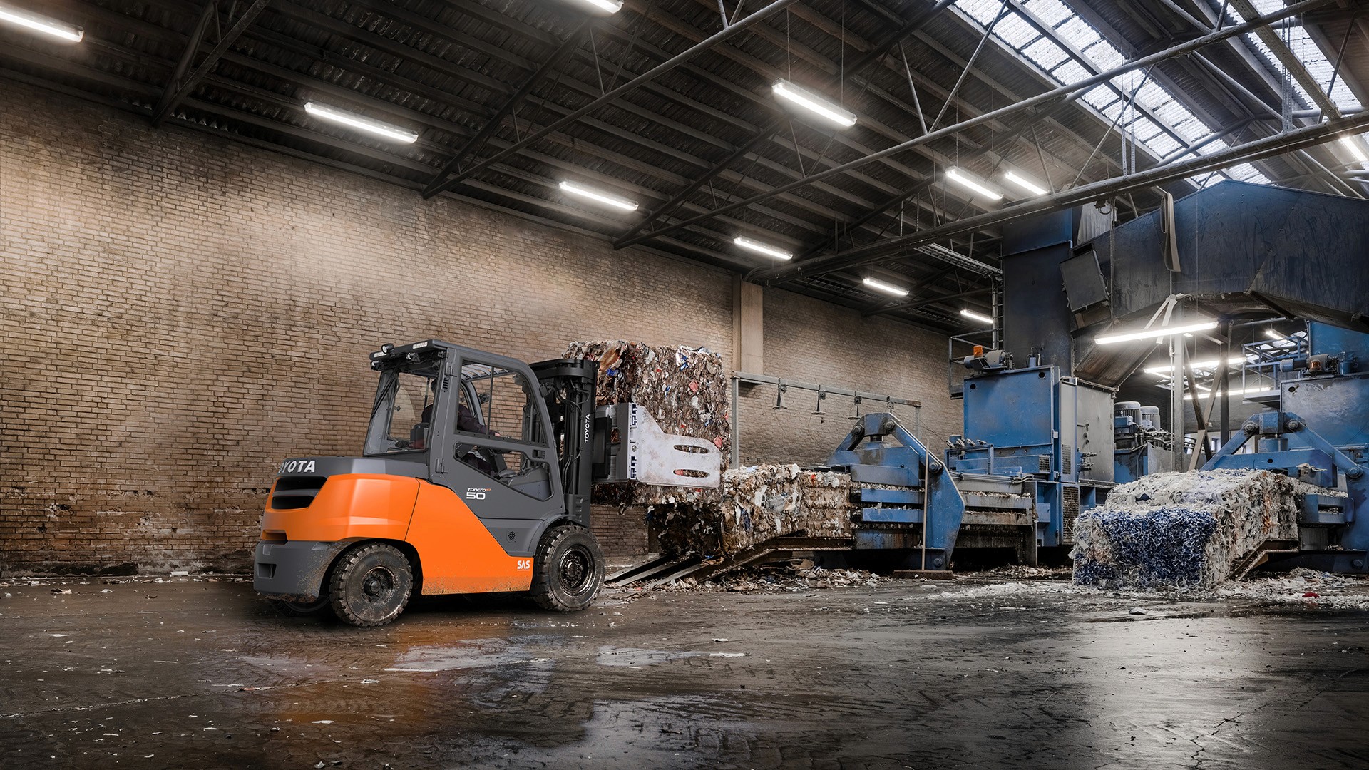 Toyota Material Handling 3D render