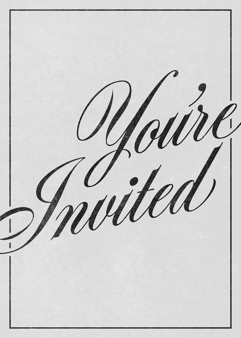 You're Invited