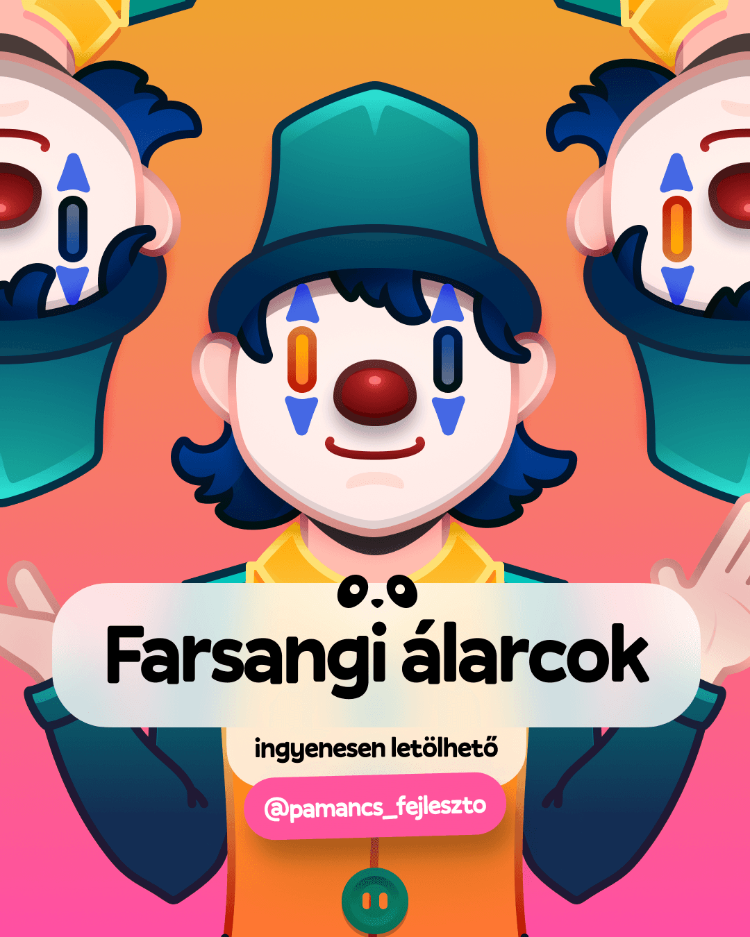 farsangi álarcos játék