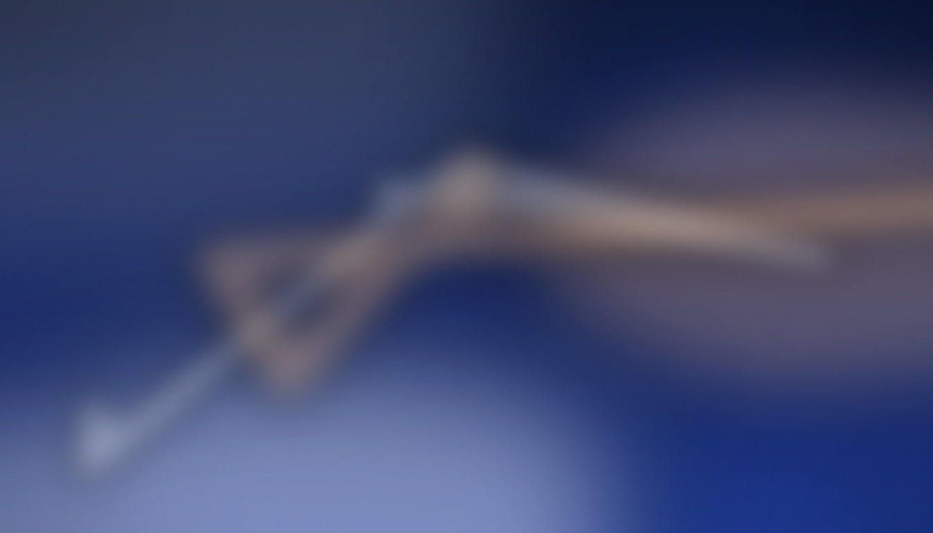 Cobalt-blue and rose-gold abstract editorial illustration for the saas website design article.