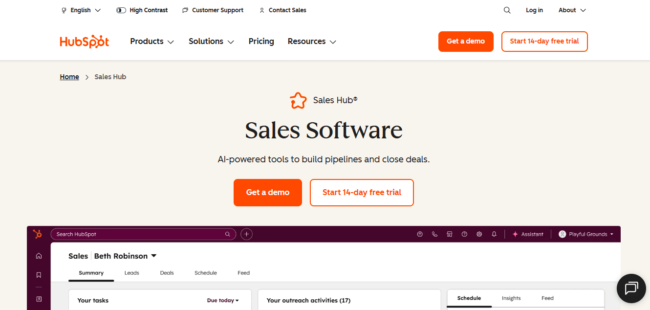 HubSpot Sales Hub