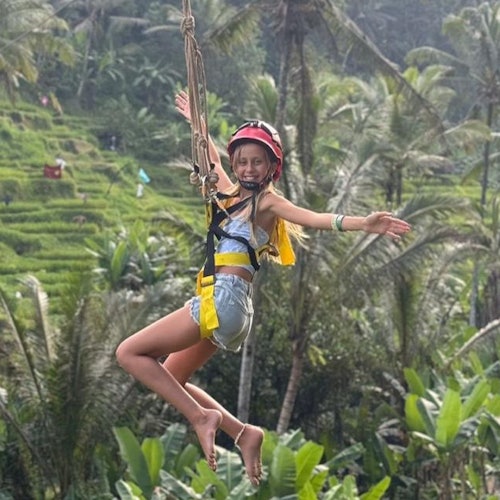 Kids can also play on the supplier's zipline.