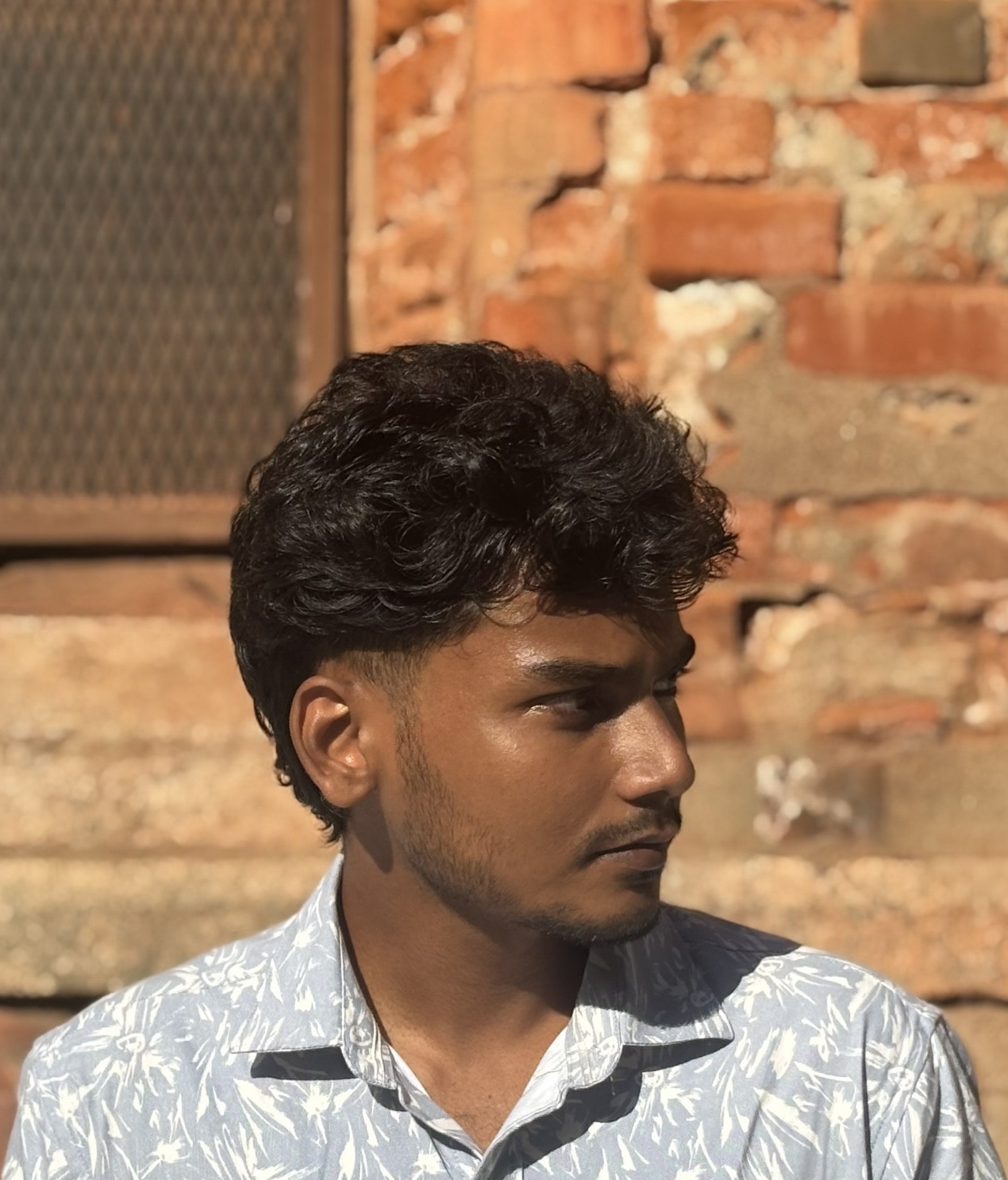 Portrait of portfolio creator – front view