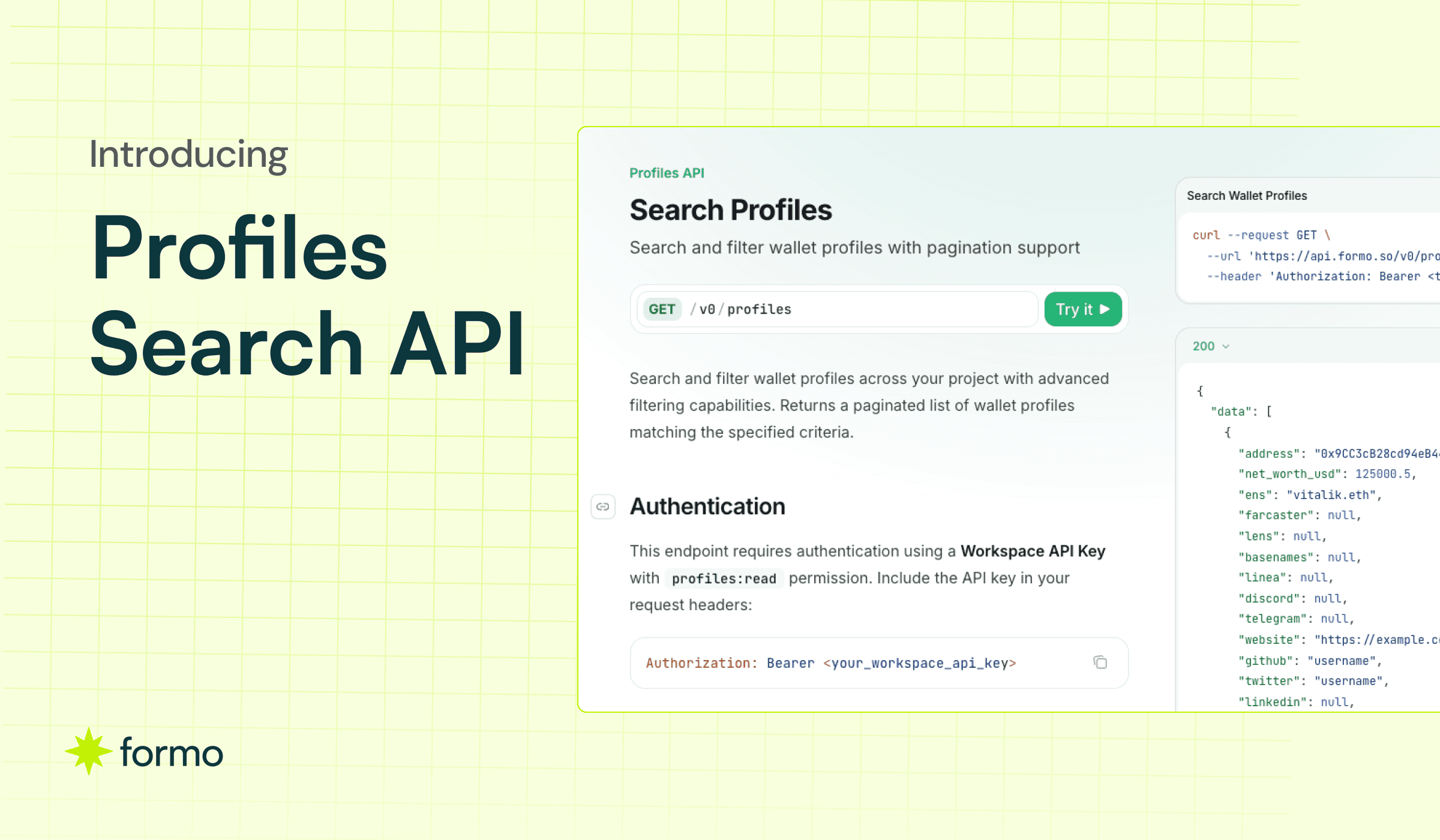 Introducing Profiles Search API