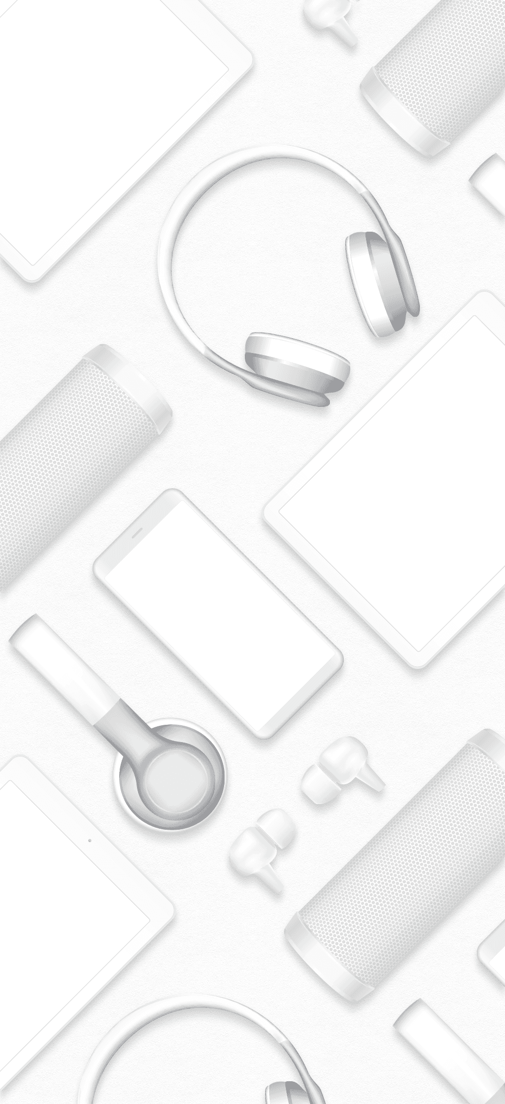 Pattern and color exploration for devices on top a white background