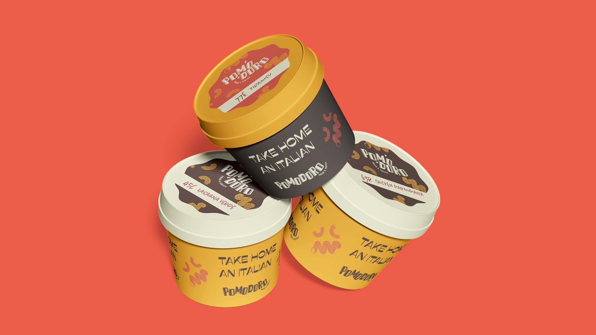 Packaging design for Pomodoro