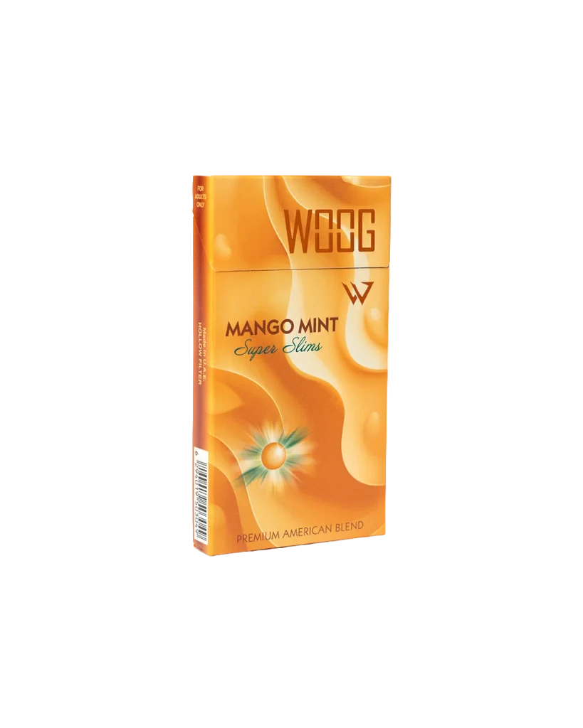 Woog Mango Mint cigarette pack.