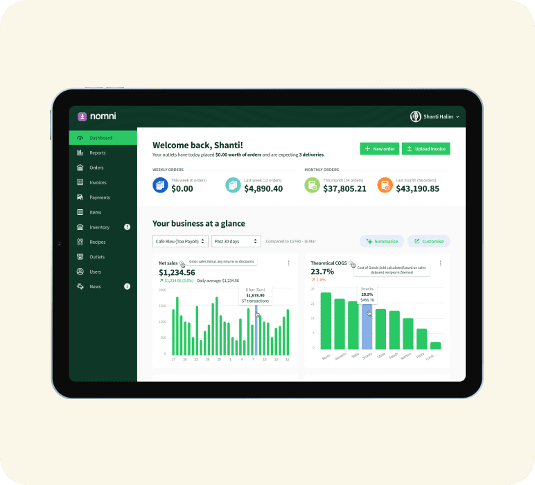 zeemart restaurant inventory and procurement software