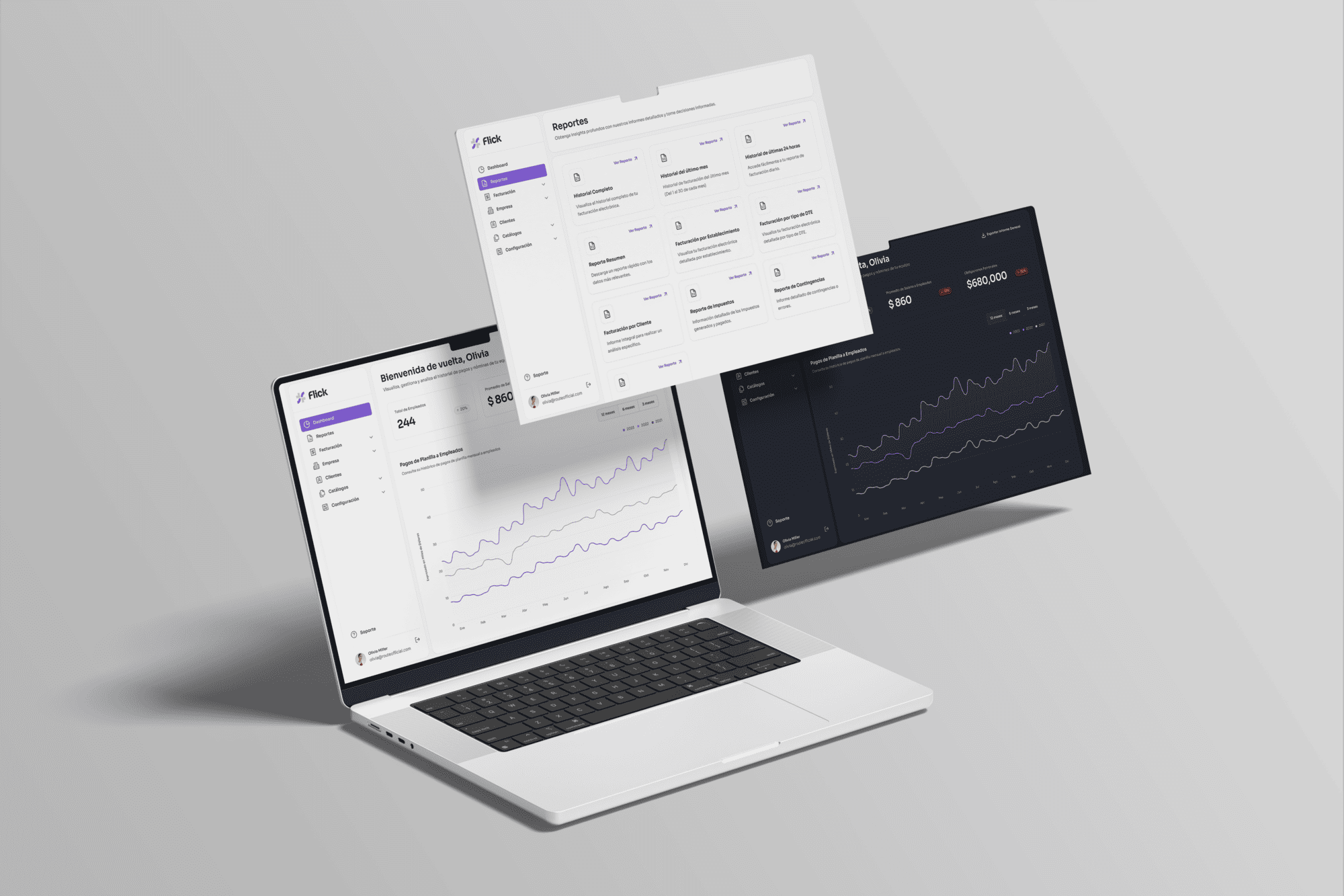 flick saas invoicing design