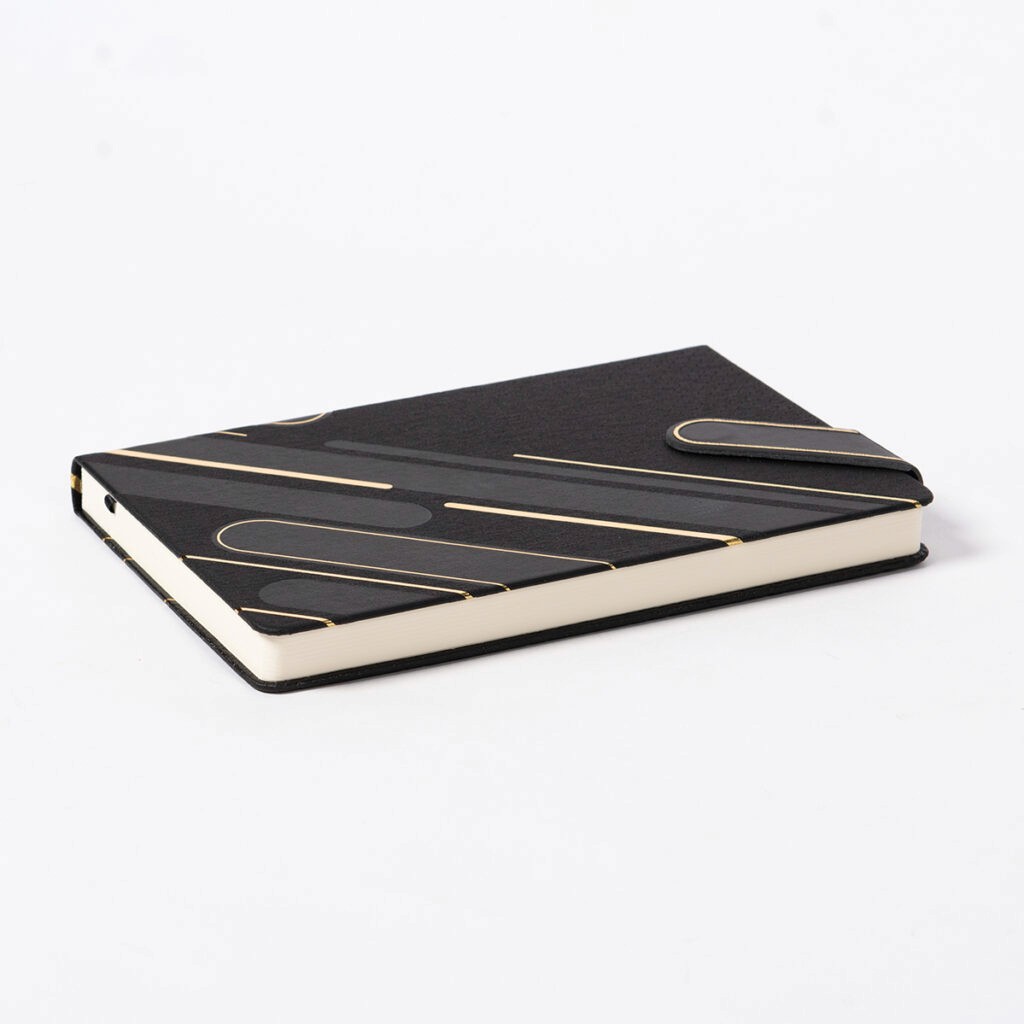 Custom A5 hard cover notebook with magnetic closure
