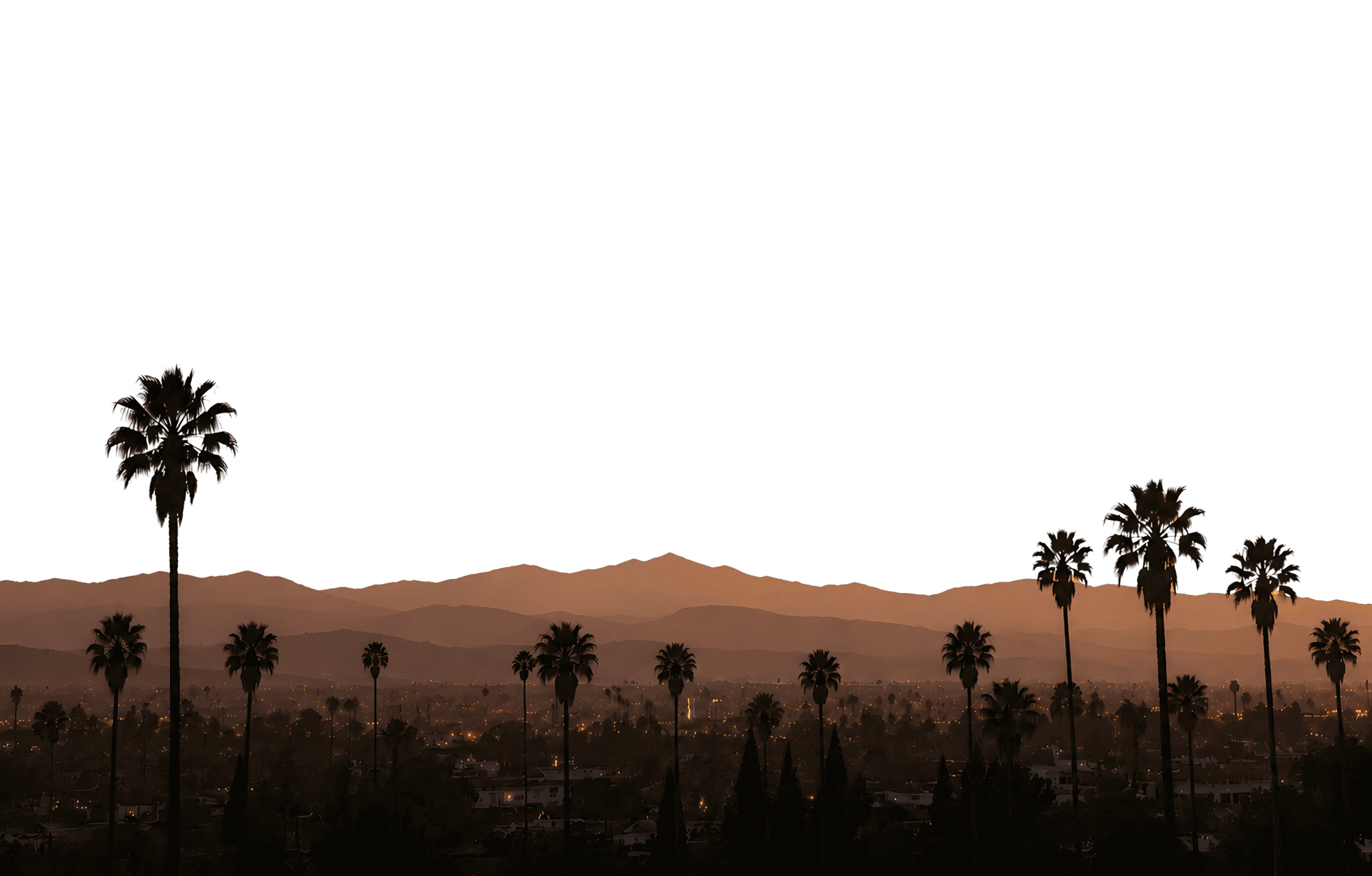 sunset view in Los Angeles