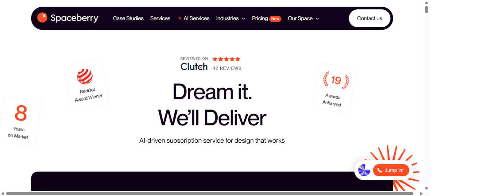 Spaceberry Studio is a product design and development agency known for delivering end-to-end digital product experiences, combining UX strategy, UI design, and product development support.