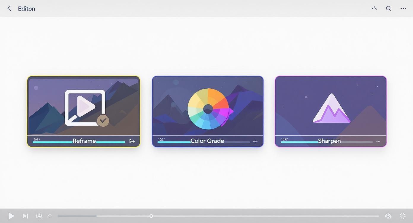 Infographic about how to improve video quality