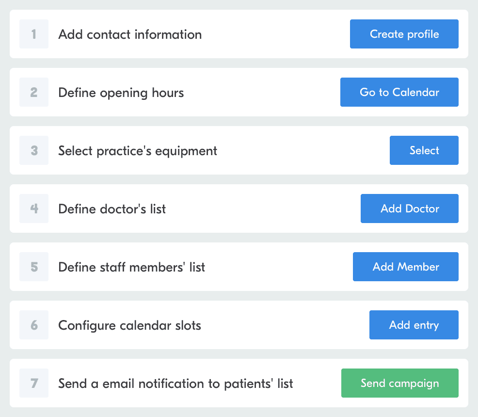 Doctors onboarding flow at Carbon Health.