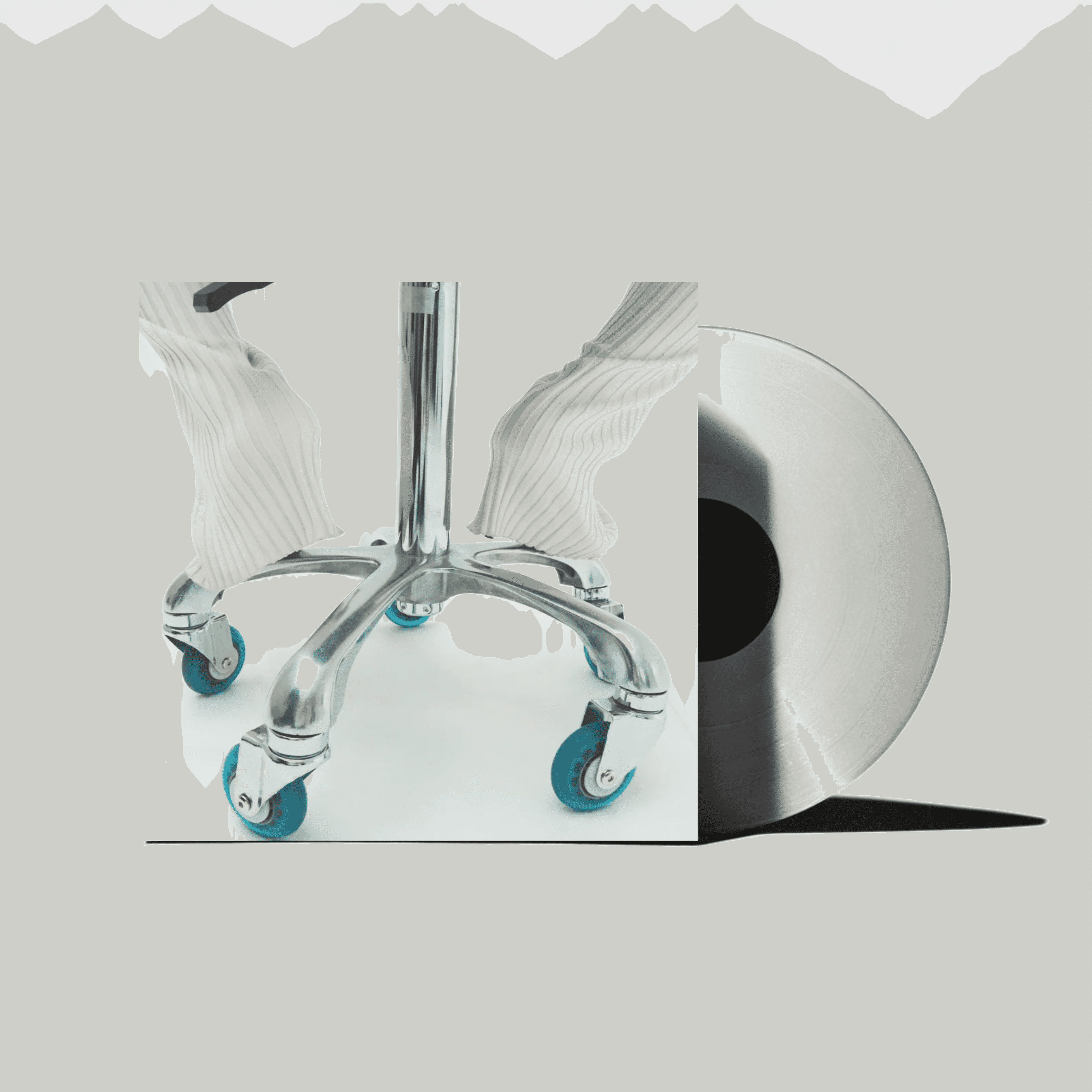 A premium vinyl record cover mockup designed for album artwork, creative branding, and editorial features. Captured with soft studio lighting and refined texture, it delivers a tactile, realistic finish. Perfect for music-related visual design, brand identity showcases, and digital product imagery with an elevated, modern aesthetic.