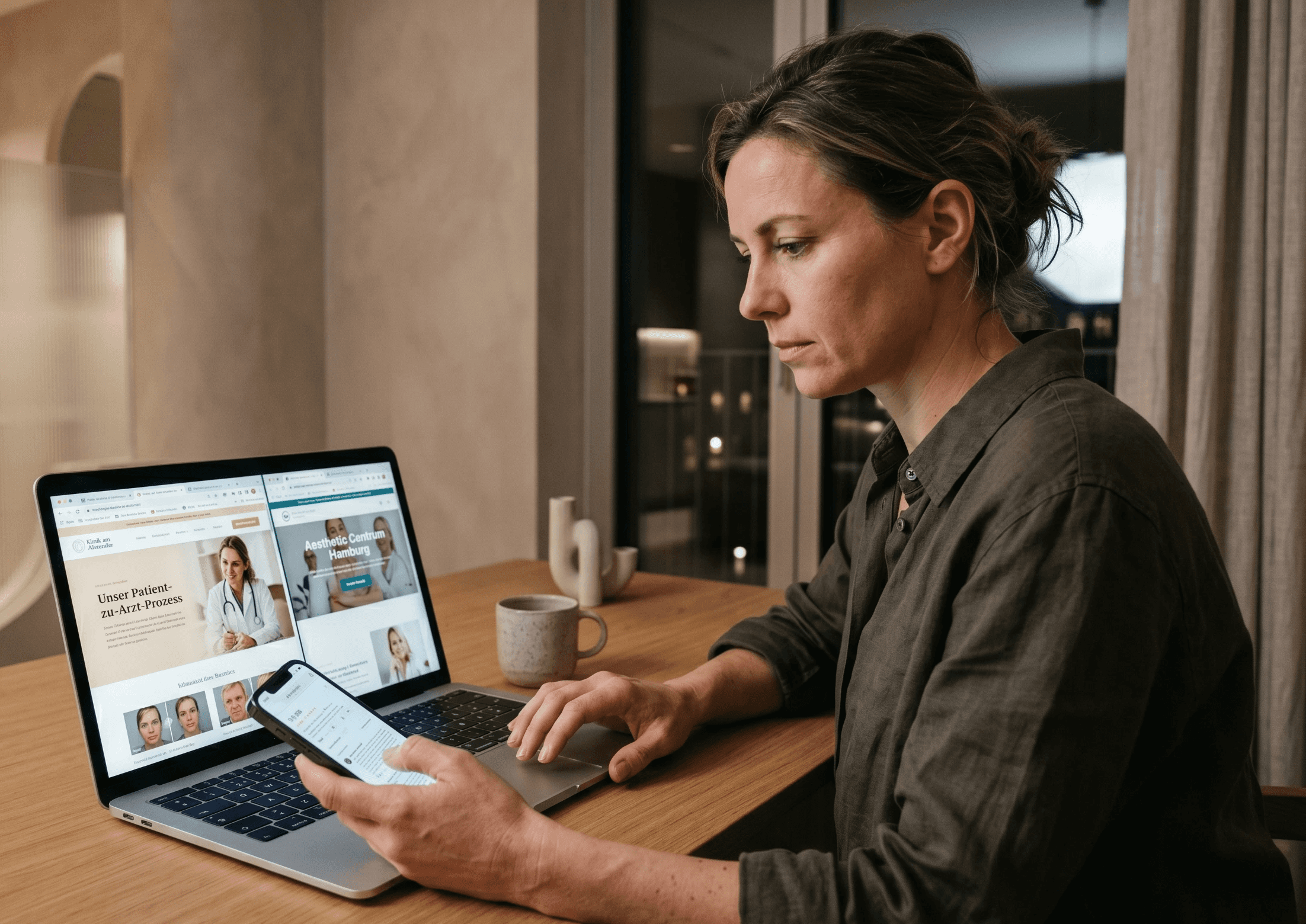 Premium dermatology website design for a private healthcare clinic