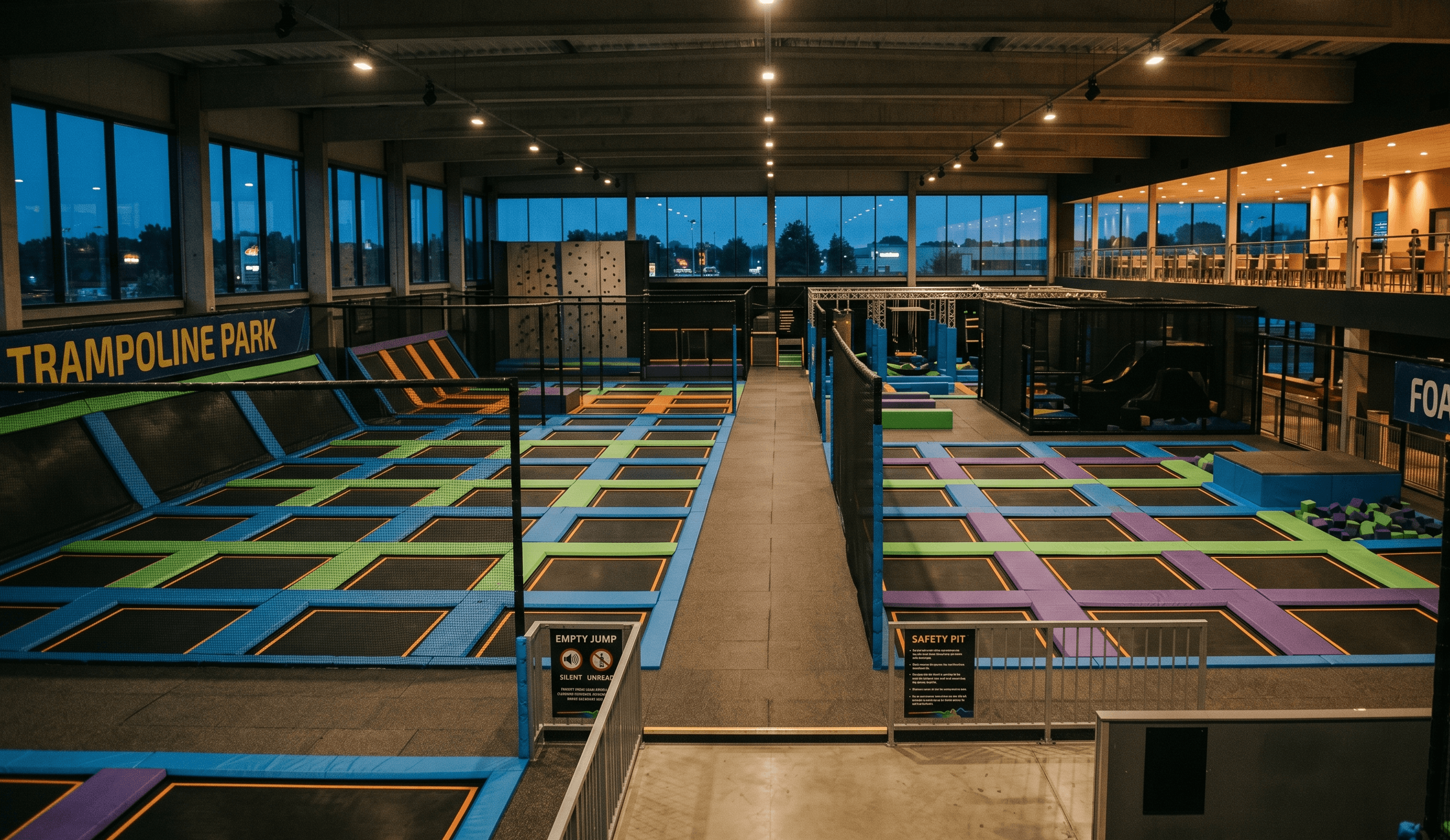 Trampoline park after hours