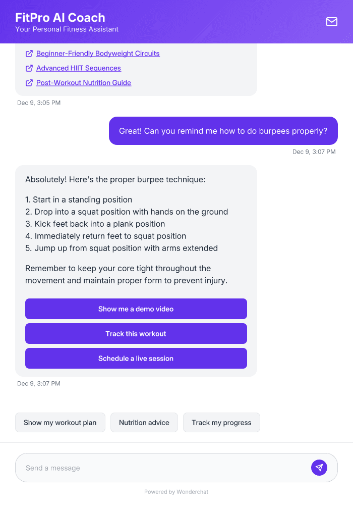 Personal Trainer AI Agent Template