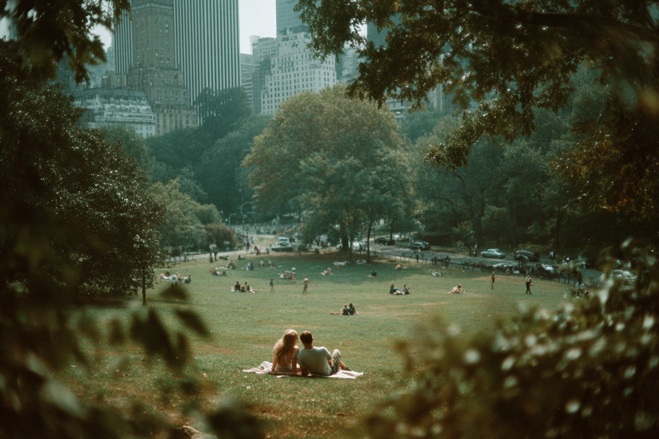 couple in central park
