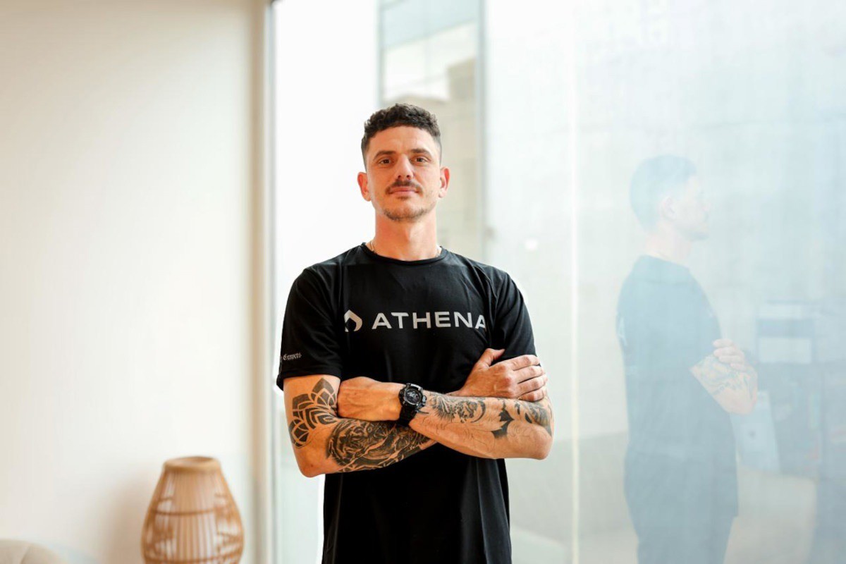 founder of 507 cannabis club in Malta, Kearney Attard in his office.