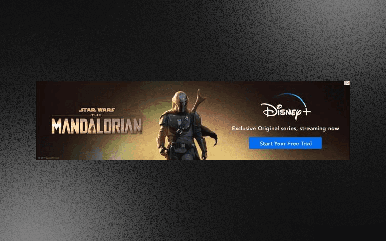 Disney + Banner Ad