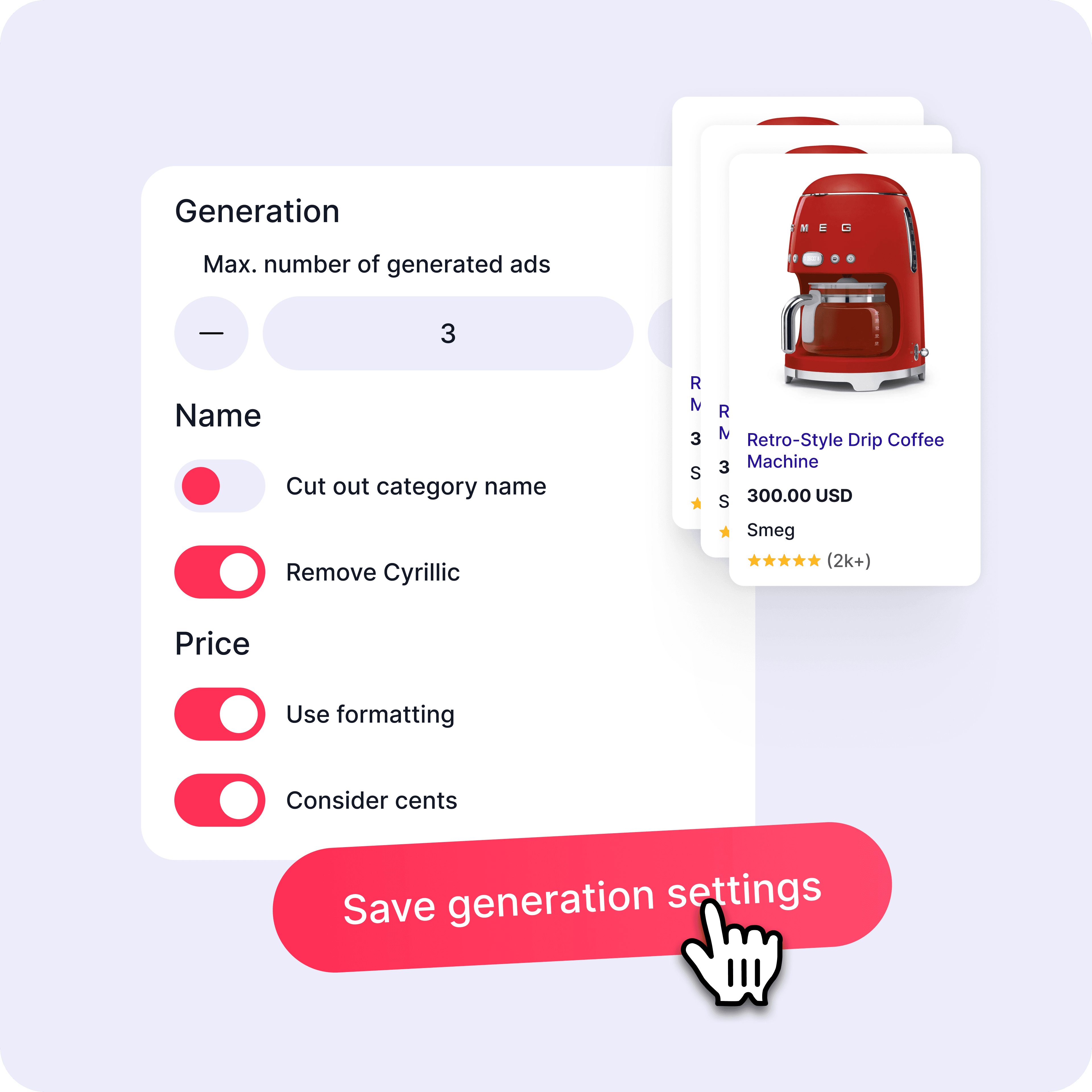 Settings for G-MOS Budgets and Bids control