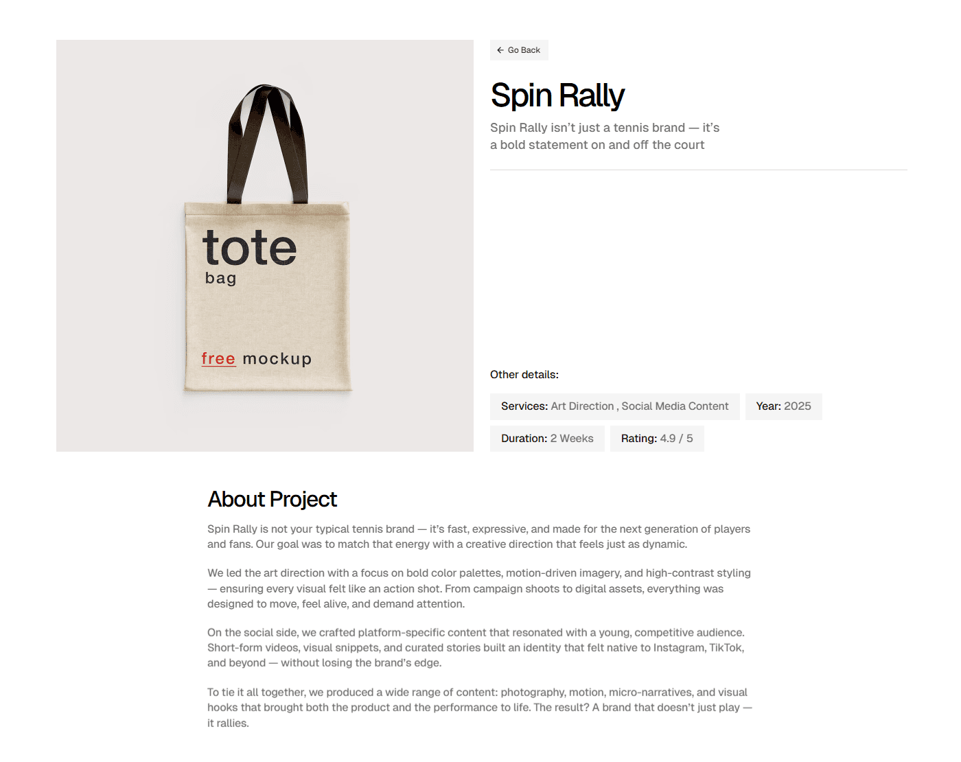 Framer Portfolio Detail Component