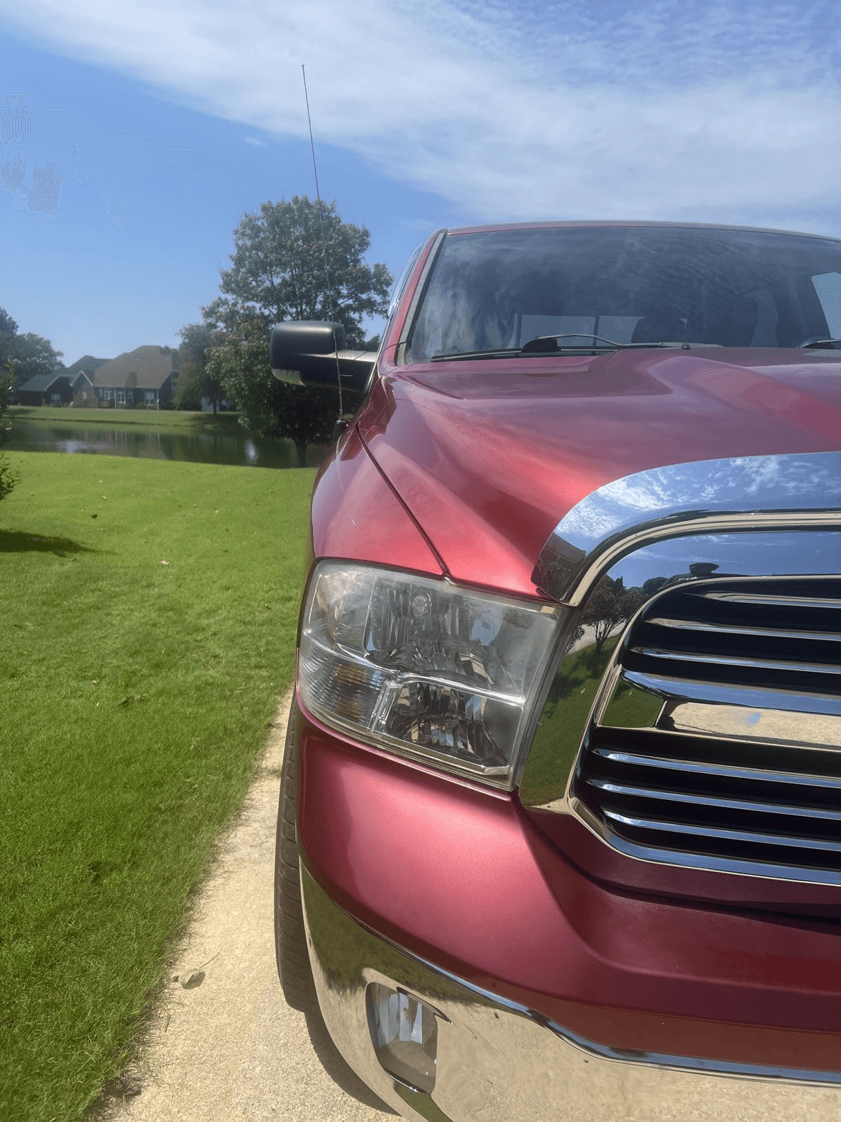 Headlight restoration before result