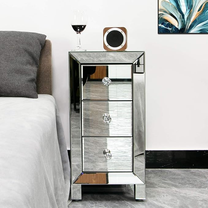 Crystal nightstand – A stylish and functional furniture piece, perfect for any modern home.