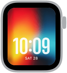 thermal blur Apple Watch face preview 1 featuring abstract, gradient, and modern.