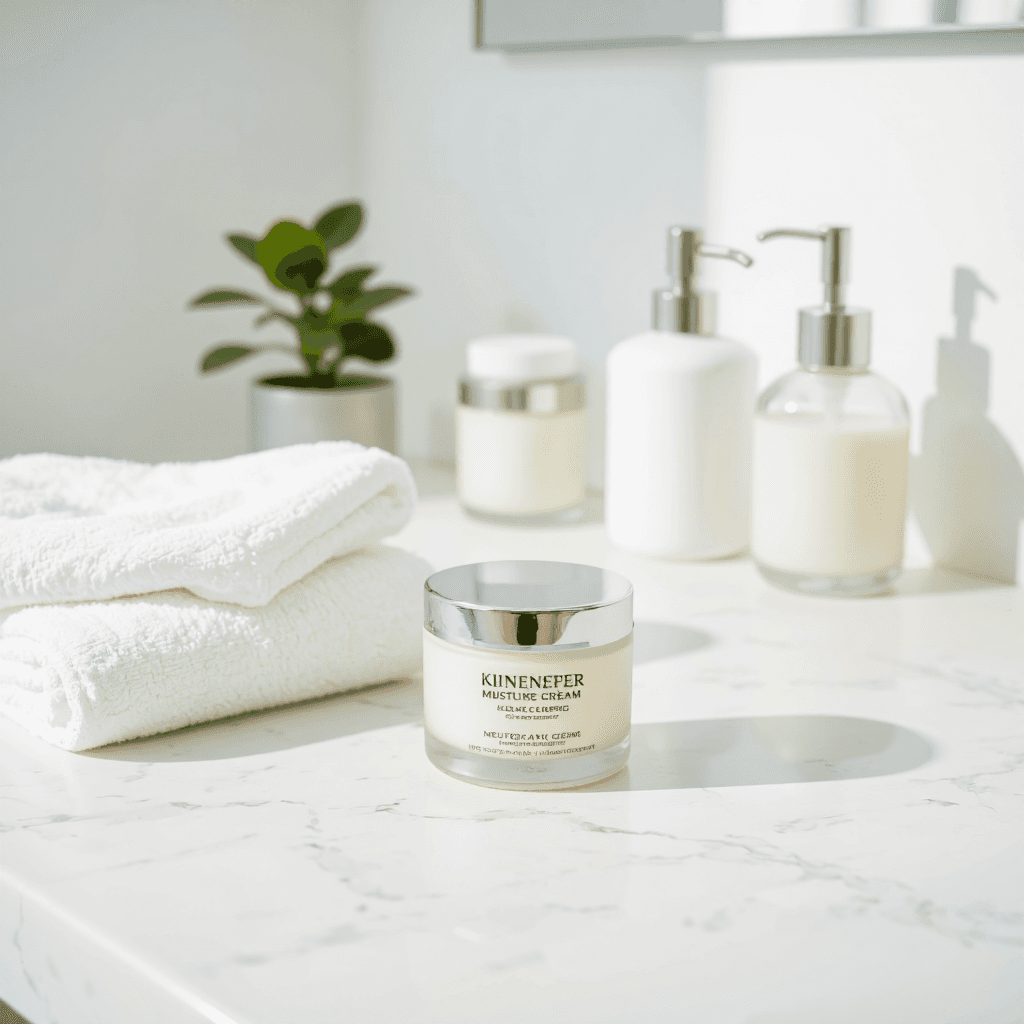 product photography of jar of moisturizer cream