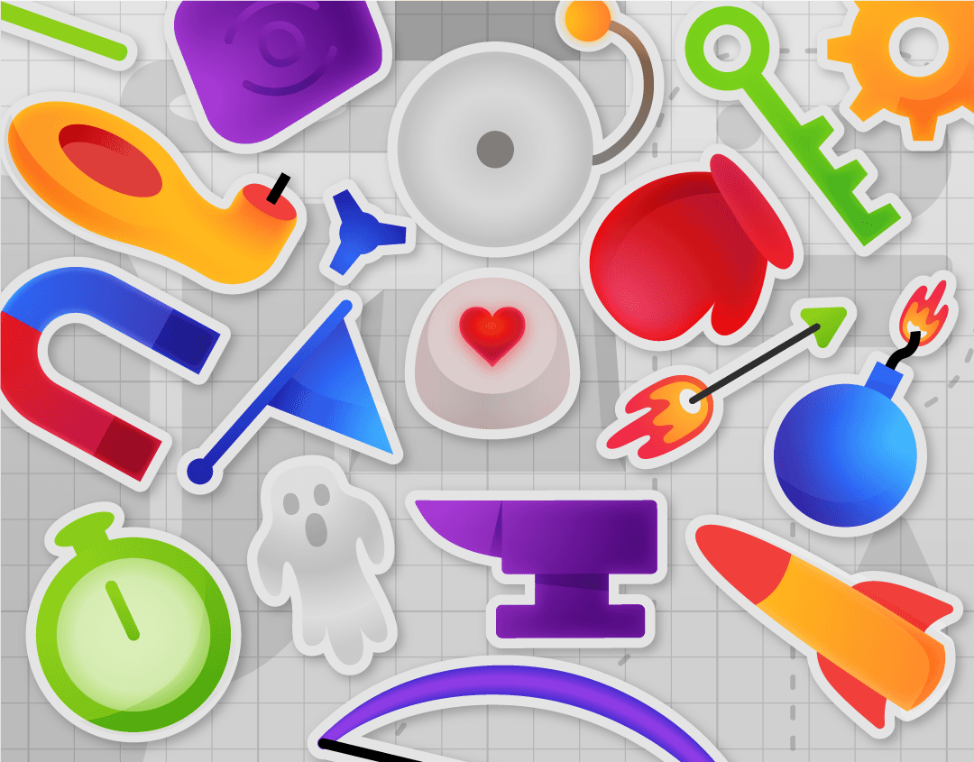 stickers ui design