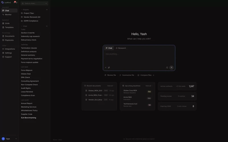 LexMind animated preview loop