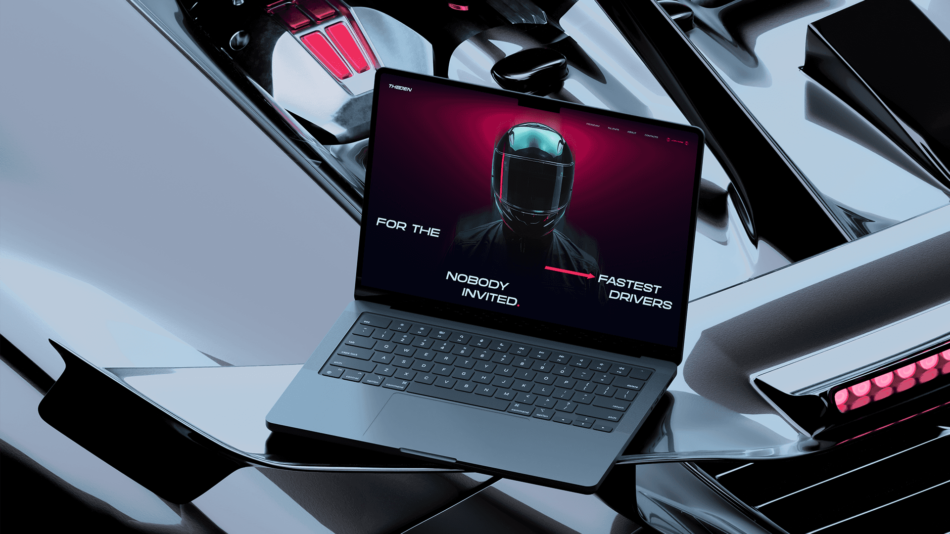 TheDen — brand application mockup website homepage