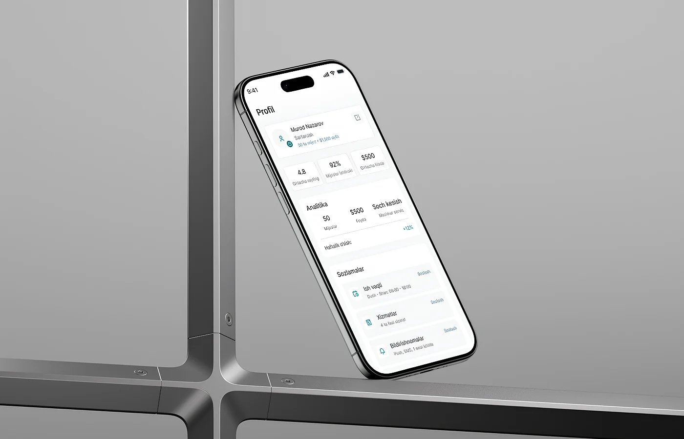 Mobile mockup