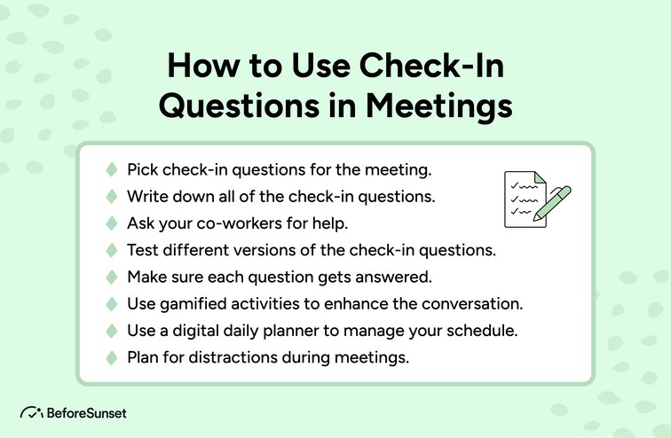 How to Use Check-In Questions Effectively in Meetings