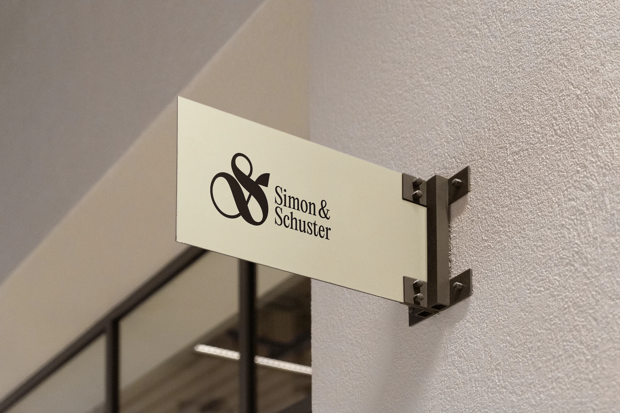 Simon & Schuster sign mockup