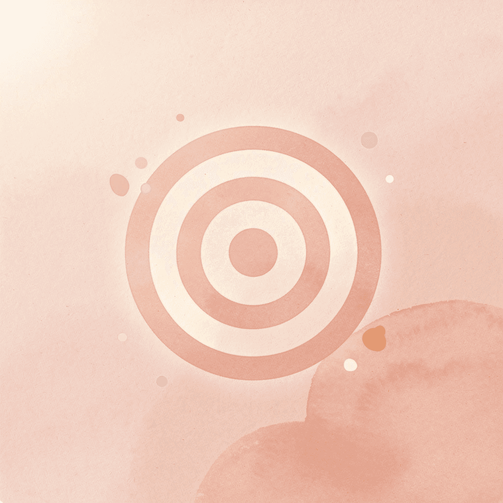 Target icon representing alignment and matching goals