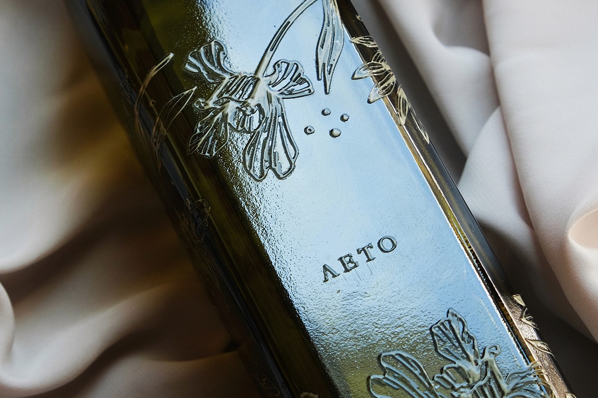 Uv dtf stickers, labels for Beverage brand printed on glass with uv dtf printing.