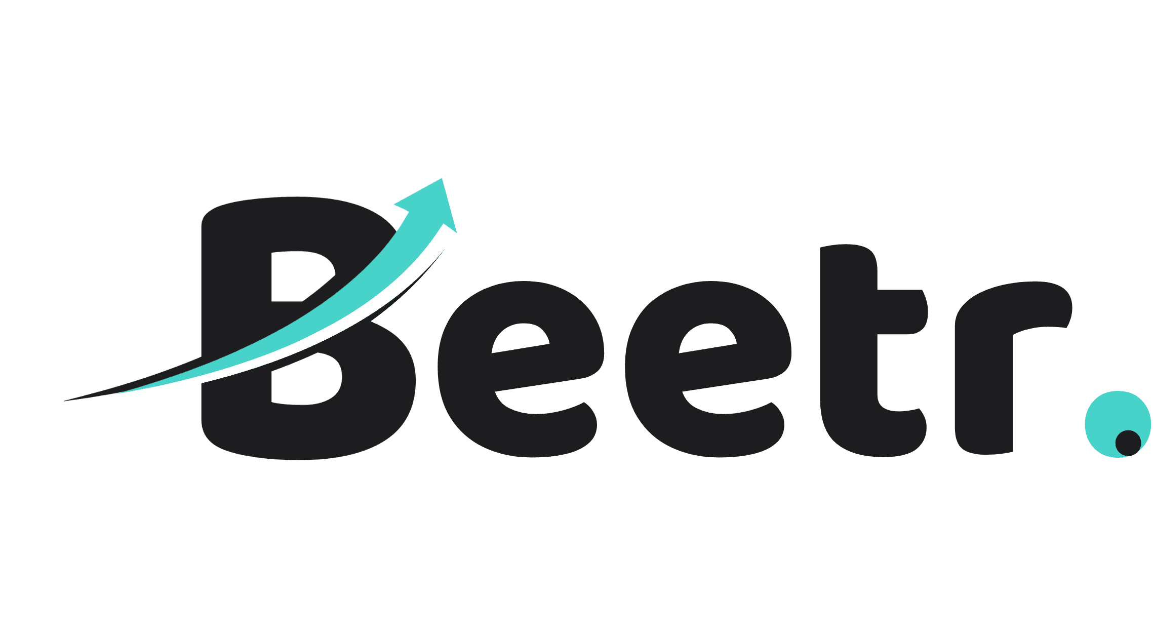 Logo 'Beetr'. Logo met opwaartse pijl, groeiend bedrijf
