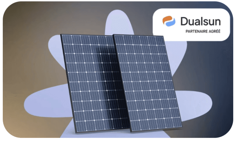 Panneaux photovoltaïques noirs DualSun.